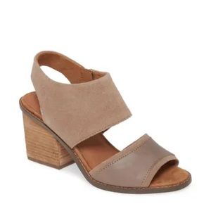 NWOT Toms Majorca Block Heel Sandal